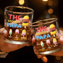 Gift For Husband,Gift For Yourself,Gift For Men,Gift For Father,Gift For Grandpa,Non-Eng,Icon,Humorous - The Coolest Pop Grandpa Dad - Personalized Whiskey Glass