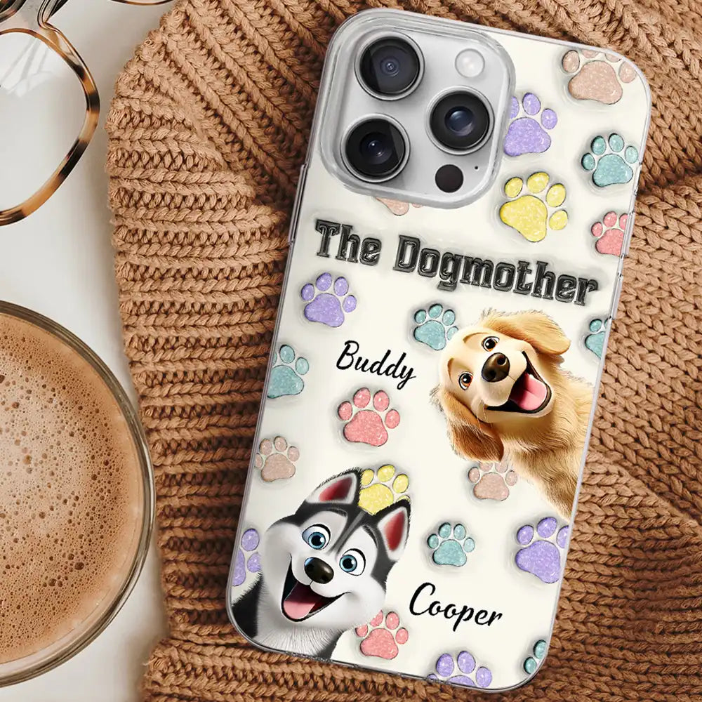 The Dogmother Dogfather Cute Dog - 3D Inflated Effect Printed, Personalized Clear Phone Case