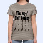 Gift For Father,Golf,Non-Eng,Icon,Proud - The Golf Father - Personalized Full Print T Shirt