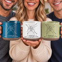 Top Market,Sentimental,Christmas,Family,Icon - The Greatest Gift Sibling Brother Sister Hands Line Art - Personalized Pottery Mug