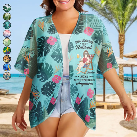 The Legend Has Retired - Personalized Women Kimono Cardigan