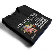 Retirement,Gift For Yourself,Gift For Mother,Gift For Father,Happy - The Legend Has Retired 3D Embroidery Effect - Personalized T Shirt