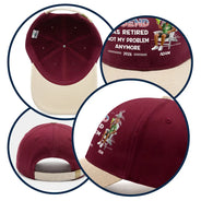 Happy,Gift For Father,Gift For Grandpa,Gift For Men,Retirement,Independence Day,America 250th,Vector,Humorous - The Legend Has Retired American Dad Grandpa - Personalized Two Tone Cap