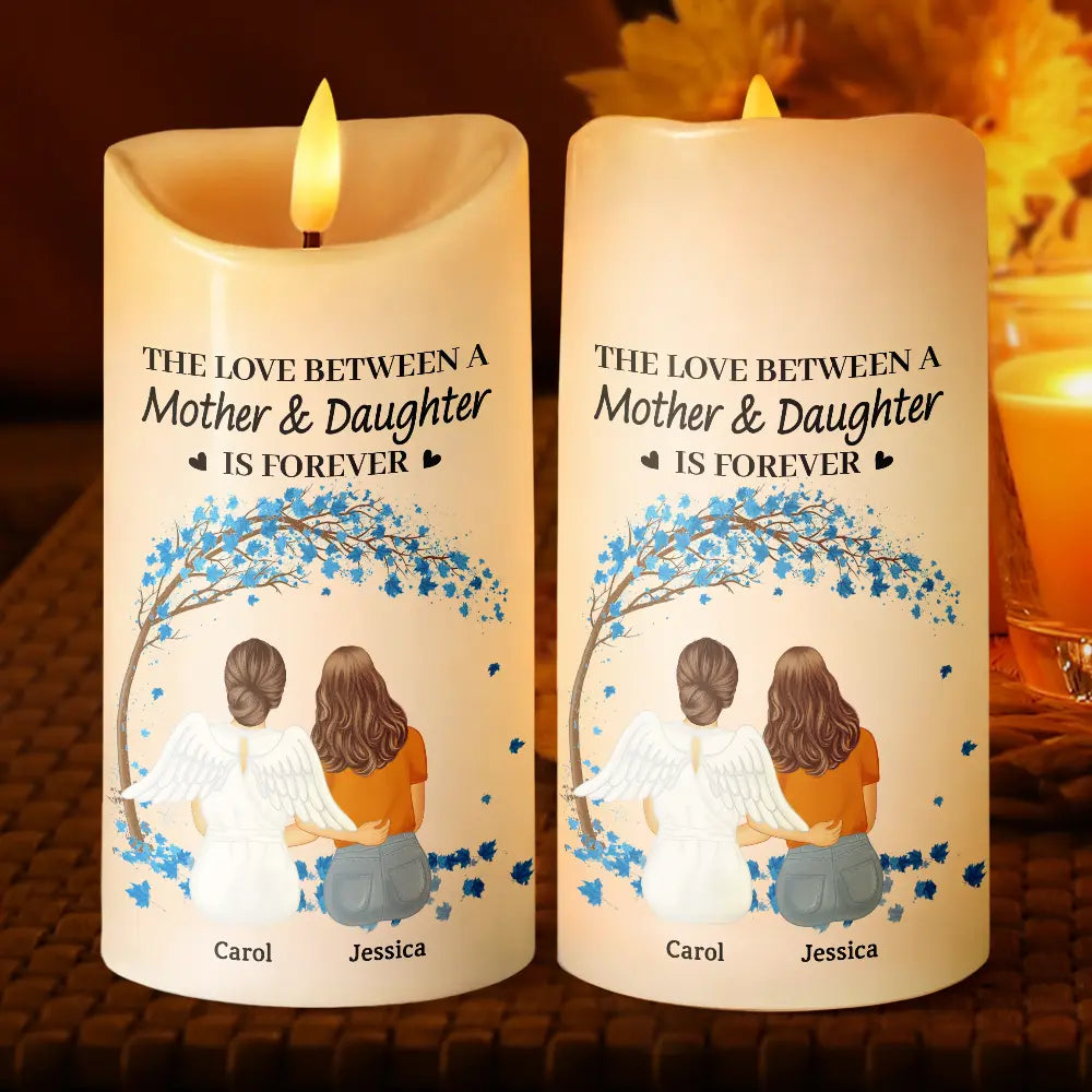 Gift For Mother,Single Mom,Memorial,Mom - Daughters (Adult),Mom - Daughters (Young),Mom - Sons,Mom - Children,Gift For Women,Love - The Love Between A Mother And Her Children - Personalized Flameless LED Candle