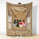 Gift For Women,Gift For Mother,Mom,Daughters,Gift For Daughter,Love - The Love Between Mother And Daughters - Personalized Fleece Blanket, Sherpa Blanket