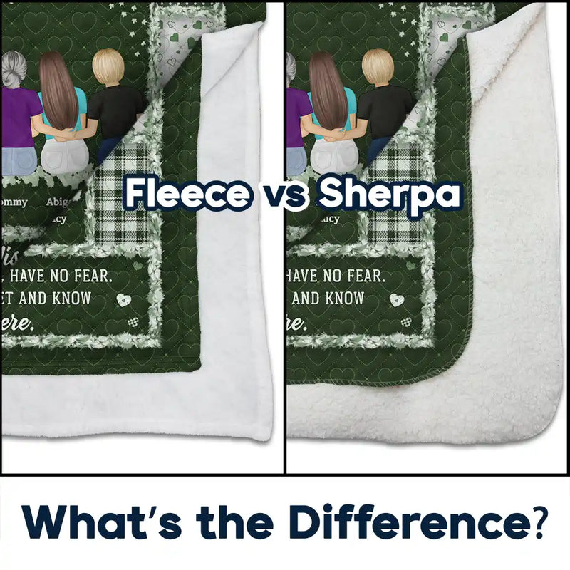 Gift For Women,Gift For Mother,Mom,Daughters,Gift For Daughter,Love - The Love Between Mother And Daughters - Personalized Fleece Blanket, Sherpa Blanket