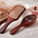 Gift For Women,Gift For Mother,Gift For Daughter,Mom,Daughters (Adult),Love - The Love Between Mother & Daughters Is Forever - Personalized Wooden Hair Brush