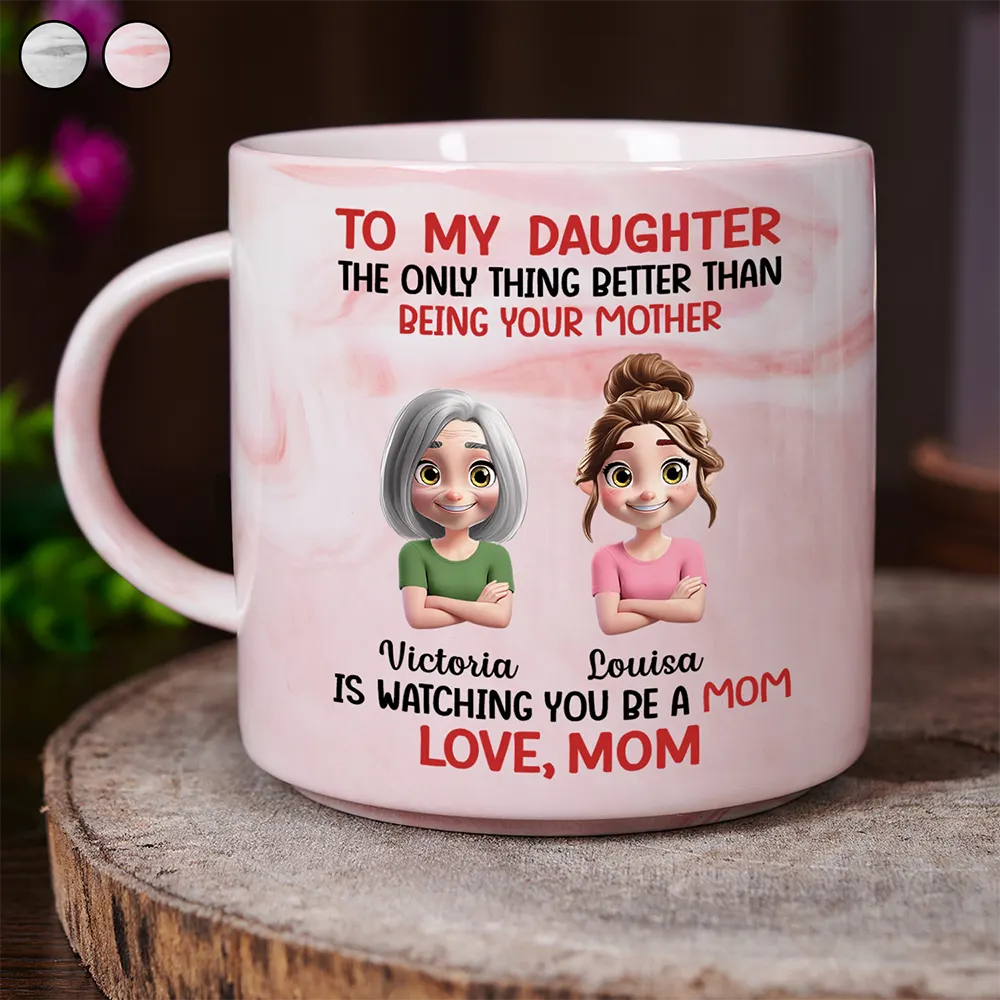 The Only Thing Better Than Being Your Mother Father - Personalized Marble Mug
