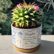 Gift For Daughter,Mom - Daughters (Adult),Mom - Daughters (Young),Love - The Only Thing Better Than Being Your Mother Toile - Personalized Ceramic Plant Pot