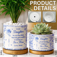 Gift For Daughter,Mom - Daughters (Adult),Mom - Daughters (Young),Love - The Only Thing Better Than Being Your Mother Toile - Personalized Ceramic Plant Pot