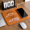 Top Market,Sentimental,Gift For Husband,Gift For Couples,Vector - The Only Thing Better Than Having You As Husband - Personalized Leather Charging Mat