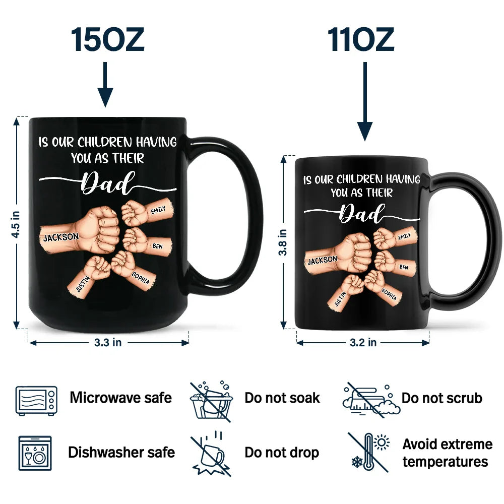 Gift For Father,Gift For Husband - The Only Thing Better Than Having You As My Husband - Personalized Black Mug