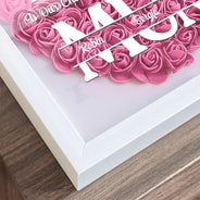 Gift For Couples, Gift For Wife, Gift For Mother, Happy - The Only Thing Better Than Having You As My Wife - Personalized Flower Shadow Box