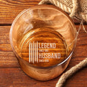 Gift For Father,Gift For Grandpa,Independence Day,Gift For Husband,Afro Dad,Non-Eng,Icon,Proud - The Original Legend Legend Husband Daddy Grandpa - Personalized Engraved Whiskey Glass