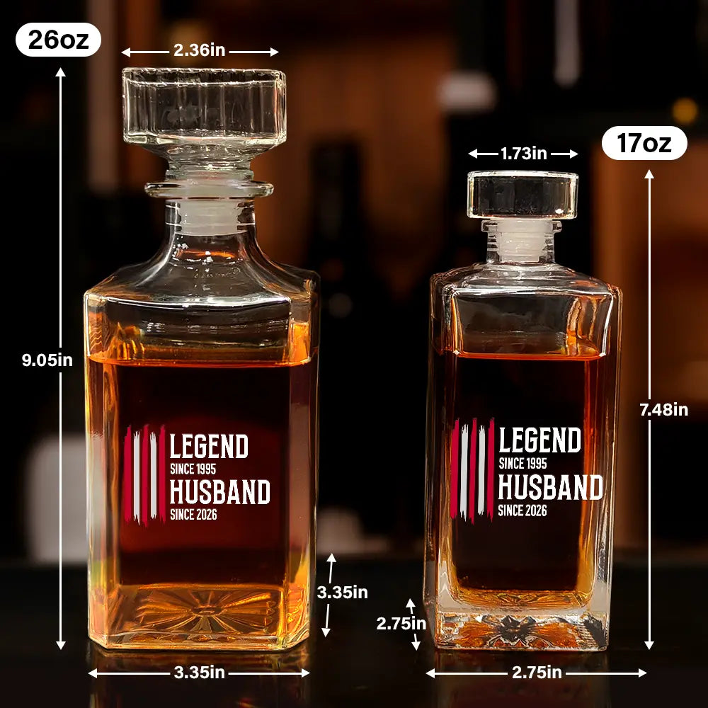 Gift For Grandpa,Dad's Hobby,Afro Dad,Gift For Men,Independence Day,Happy,Top Market - The Original Legend Legend Husband Daddy Grandpa - Personalized Square Whiskey Bottle