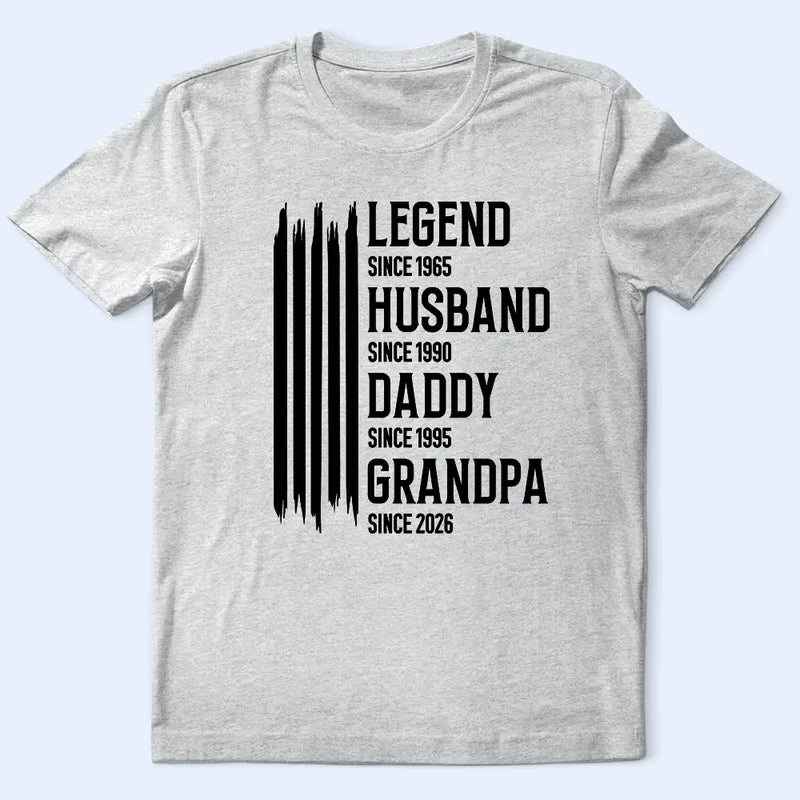 Gift For Grandpa,Dad's Hobby,Afro Dad,Gift For Men,Independence Day,Happy,Top Market - The Original Legend Legend Husband Daddy Grandpa - Personalized T Shirt