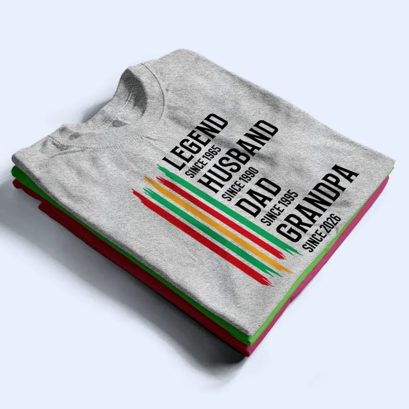 Gift For Grandpa,Dad's Hobby,Afro Dad,Gift For Men,Independence Day,Happy,Top Market - The Original Legend Legend Husband Daddy Grandpa - Personalized T Shirt