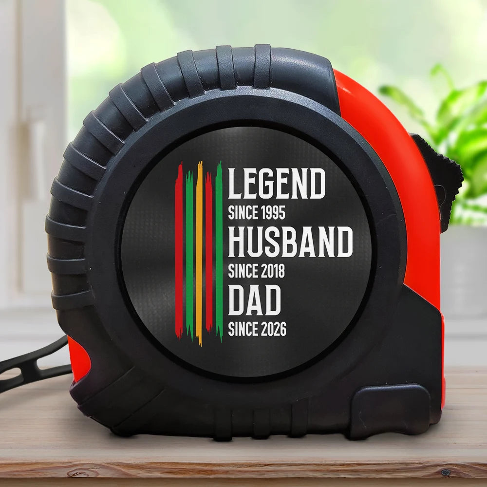 Gift For Father,Gift For Grandpa,Independence Day,Gift For Husband,Afro Dad,Non-Eng,Icon,Proud - The Original Legend Legend Husband Daddy Grandpa - Personalized Tape Measure