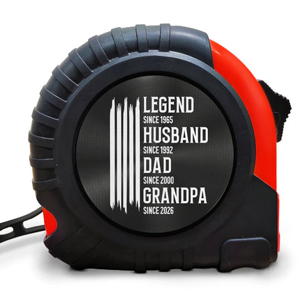The Original Legend Legend Husband Daddy Grandpa - Personalized Tape Measure