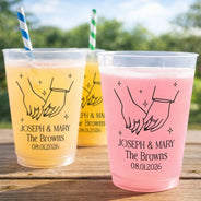 Married Couple, Romantic, Gift For Couples, Wedding, Icon - The Perfect Match - Personalized Frosted Cups