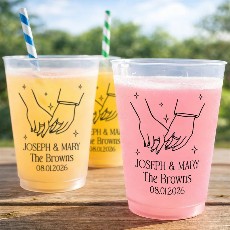 Married Couple, Romantic, Gift For Couples, Wedding, Icon - The Perfect Match - Personalized Frosted Cups