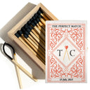 Gift For Couples,Old Couples,LGBT,Love - The Perfect Match - Personalized Wooden Matchbox