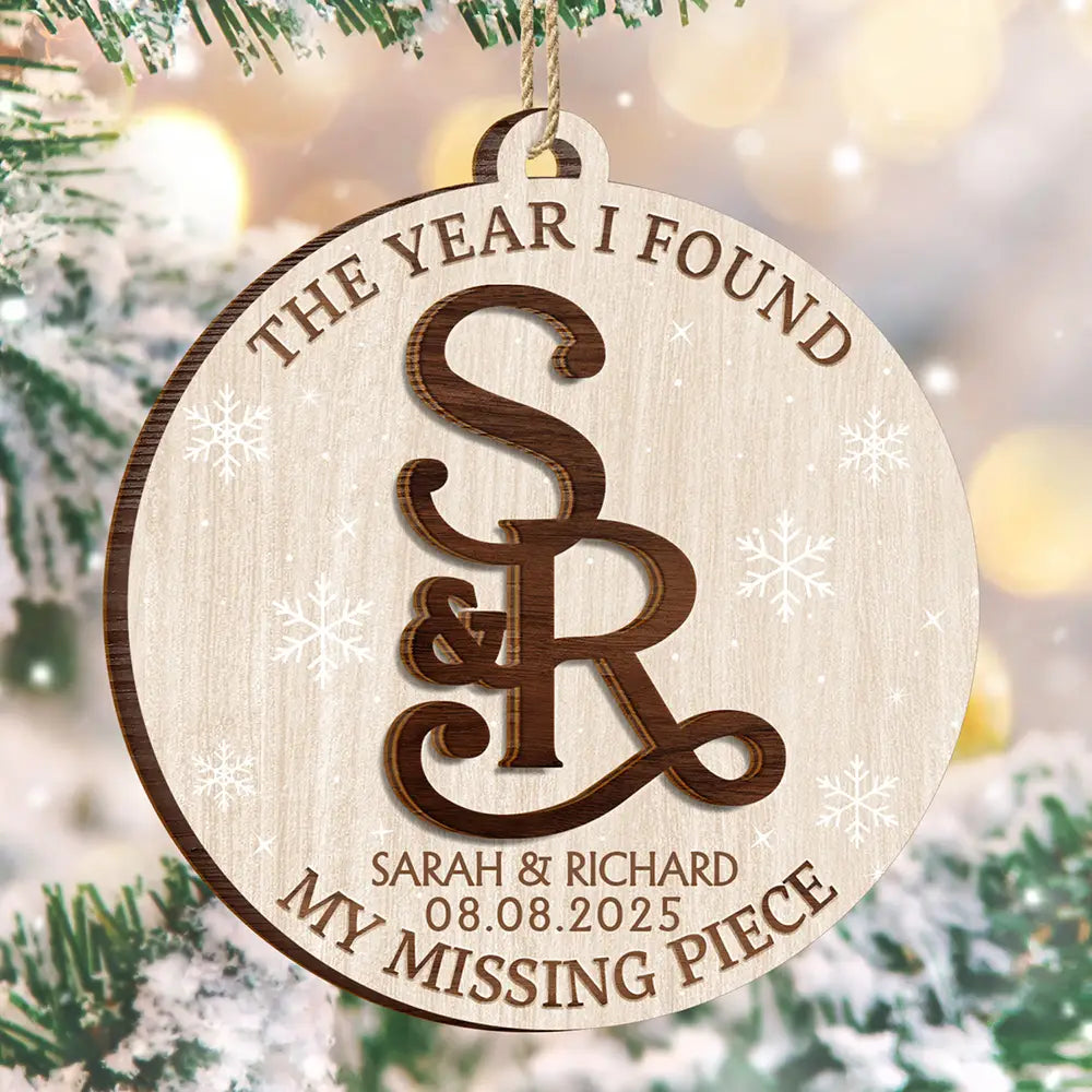 The Year I Found My - Personalized 2-Layered Wooden Ornament