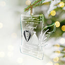 Gift For Couples,Wedding,Gift For Women,Gift For Men,Gift For Husband,Gift For Wife,Gift For Boyfriend,Gift For Girlfriend,Christmas,Married ,Engaged,Love - The Year We Became Mr. & Mrs. Couple Christmas - Personalized Custom Shaped Acrylic Ornament