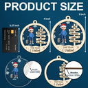 Christmas,Gift For Couples,Gift For Husband,Gift For Wife,Gift For Boyfriend,Gift For Girlfriend,Travel,Happy - The Year We Visited Travel Ornament - Personalized 2-Layered Mix Ornament