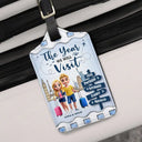 Travel,Gift For Couples,Gift For Husband,Gift For Wife,Happy - The Year We Will Visit Travel Couple Yourself - Personalized Luggage Tag