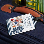 Travel,Gift For Couples,Gift For Husband,Gift For Wife,Happy - The Year We Will Visit Travel Couple Yourself - Personalized Luggage Tag
