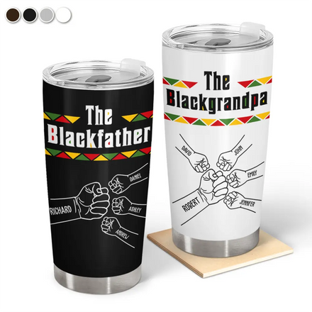 The Blackfather Fist Bump - Personalized Tumbler