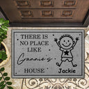 Gift For Grandpa, Gift For Grandma, Gift For Grandparents, Parents, Happy - There's No Place Like Nana Papa's House Grandparents - Personalized Doormat