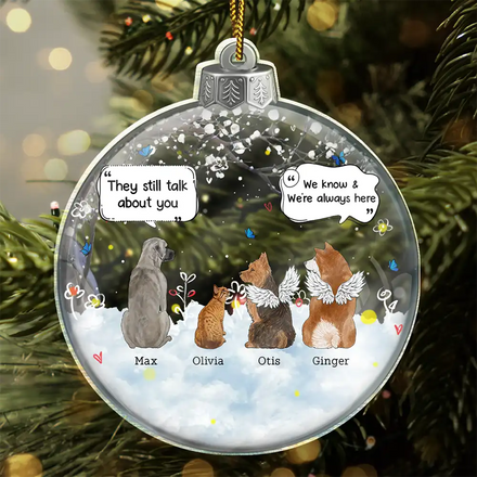 They Still Talk About You - Personalized Custom Shaped Acrylic Ornament