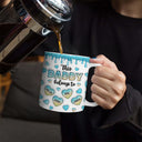 Gift For Father, Dad - Children, Happy - This Dad Grandpa Belongs To Heart Icon - 3D Inflated Effect Printed, Personalized White Edge-to-Edge Mug