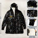 Gift For Grandpa,Gift For Grandma,Gift For Grandparents,Gift For Mother,Gift For Father,Happy - This Daddy Mommy Belongs To Kids Pet - Personalized Hooded Robe