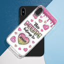 This Mom Grandma Belongs To Heart Icon - 3D Inflated Effect Printed, Personalized Clear Phone Case