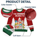 Gift For Grandma,Grandma,Grandkids,Christmas,Happy - This Grandma Belongs To Snowman - Personalized Unisex Ugly Sweater