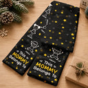 Christmas,Gift For Grandma,Proud,Icon - This Grandma Grandpa Belongs To Kids Pet - Personalized Fleece Scarf