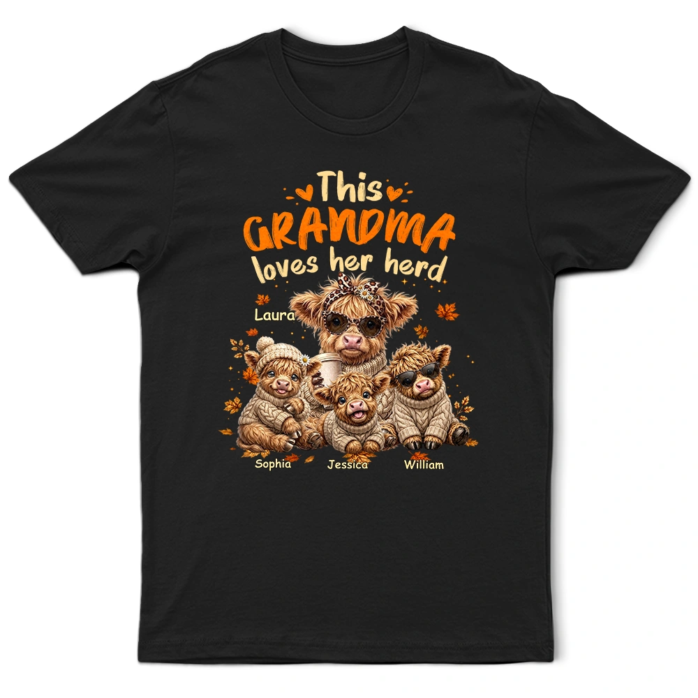 This Grandma Loves Her Herd - Personalized T Shirt