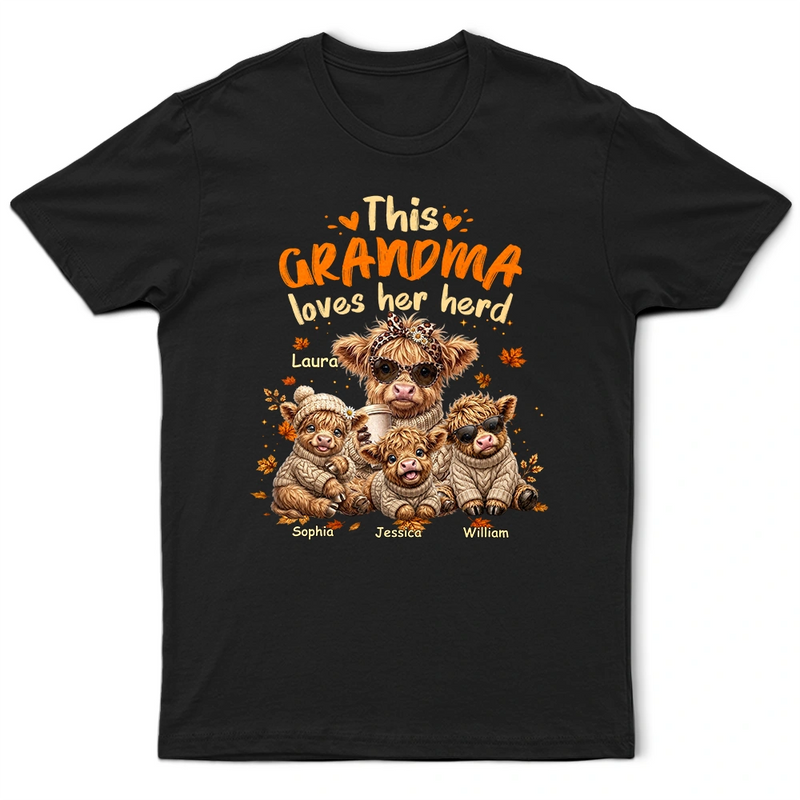 This Grandma Loves Her Herd - Personalized T Shirt