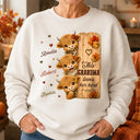 Top Market, Gift For Grandchildren, Gift For Grandkids, Gift For Grandma, Cozy, Grandma - Grandkids, Icon - This Grandma Loves Her Herd Highland Cow Fall - Personalized T Shirt