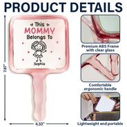 Gift For Mother,Gift For Grandma,Love - This Grandma Mom Belongs To Kids Pet - Personalized Handheld Mirror