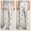 Gift For Grandma,Cozy,Icon - This Grandma Mommy Belongs To Autumn Kid Stick Figures - Personalized Pajama Pants