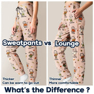Gift For Grandma,Cozy,Icon - This Grandma Mommy Belongs To Autumn Kid Stick Figures - Personalized Pajama Pants