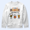 Gift For Grandma,Cozy,Icon - This Grandma Mommy Belongs To Autumn Kid Stick Figures - Personalized T Shirt