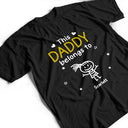 Gift For Grandpa,Gift For Father,Love, Top Market - This Grandpa Belongs To Kid Stick Figures - Personalized T Shirt