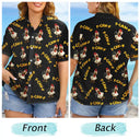 Funny Chicken Bird F Caw F - Personalized Hawaiian Shirt