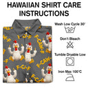 Funny Chicken Bird F Caw F - Personalized Hawaiian Shirt