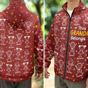 Gift For Grandparents, Gift For Grandpa, Gift For Grandma, Gift For Mother, Gift For Father, Happy, Christmas, Stick Figure - This Grandpa Dad Belongs To Kids Pet - Personalized Rain Jacket